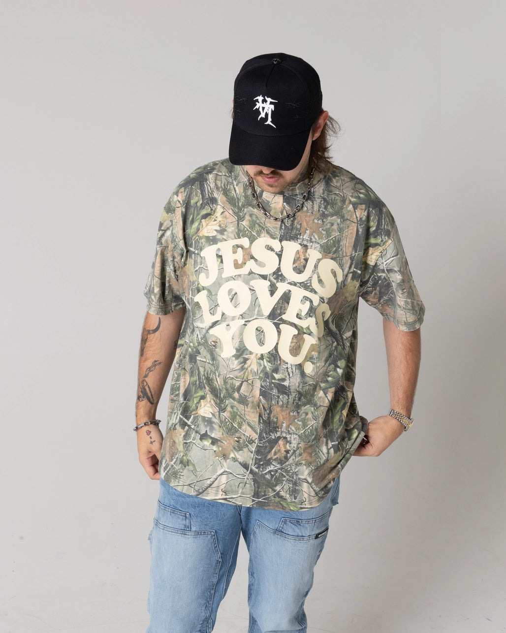 Jesus Loves You - Camo Tee
